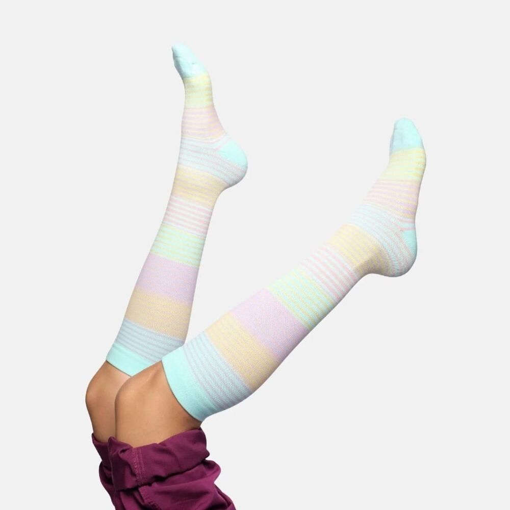 NWT Nurse Yard Striped Compression Socks XL